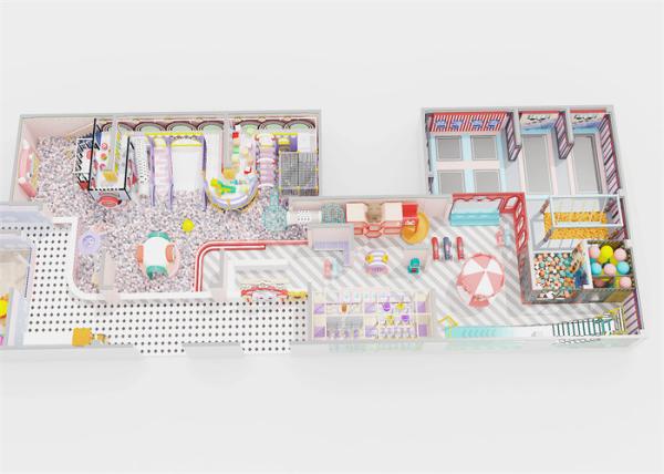 Buy cheap Large Area Children's Play Center Equipment Commercial Kids Play With Multiple Play Games from wholesalers
