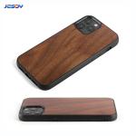 TPU Bamboo Wooden Phone Case Natural Walnut Wood Phone Cover Shockpoof