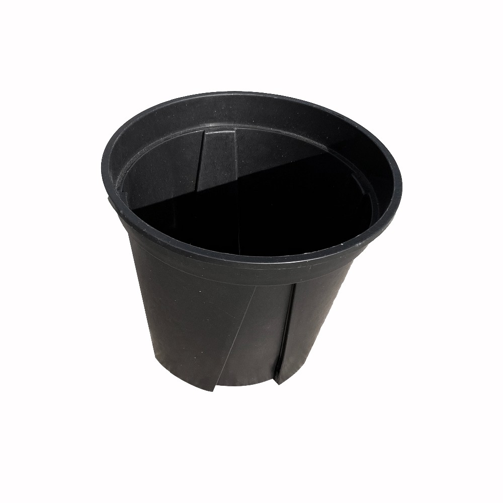 wholesale 2.5L black plastic pot garden plastic nursery gallon pot thick gallon bonsai pruning made of PP/HDPE