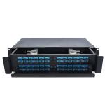 Cold Roll Steel 19 Fiber Optic Patch Panel For Fiber Distribution / Terminal