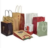 Buy cheap 310*110*420mm gravure custom printed paper carry bags with handles Twisted product