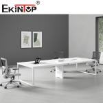 4 6 8 Person Meeting Room Table Office Desk Furniture White Color
