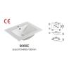 Buy cheap Porcelain Vanity Top Bathroom Sink 60CM Ceramic Vessel Vanity Sink White from wholesalers