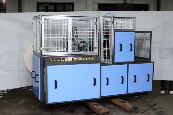 Buy cheap Middle Speed Stable Paper Cup Making Machine Yield Blue Color Steel 3-16 oz from wholesalers