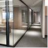 Buy cheap Aluminum Frame Office Partition Walls Black Thickness 100mm Glass Office Walls from wholesalers