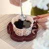 Buy cheap Vintage Afternoon Tea Flower Shaped Tea Cups And Saucers Cappuccino Mug Porcelain Set from wholesalers