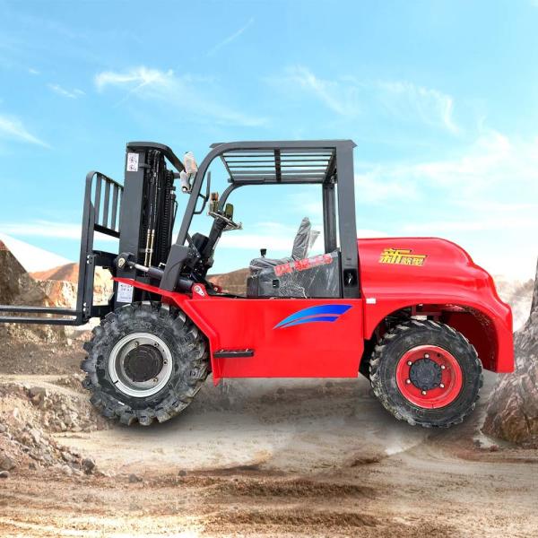 Buy cheap 4.5t Off Road Forklift Tires 4 Wheels Off-Road Rough Terrain Forklifts from wholesalers