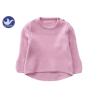 Buy cheap Shoulder Buttons Closure Girls Pullover Sweaters High - Low Trumpet Sleeves from wholesalers