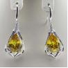 Buy cheap Fine Jewelry 925 Sterling Silver Garnet Cz Dangle Drop Earrings (PSJ02944) from wholesalers