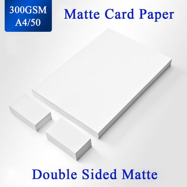 Buy cheap Cast Coated Double Sides 300g A4 Matte Inkjet Photo Paper from wholesalers