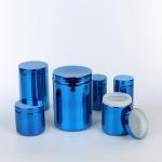 Chrome Plating Plastic Powder Canister Nutrition Empty Powder Bottles 2000ml