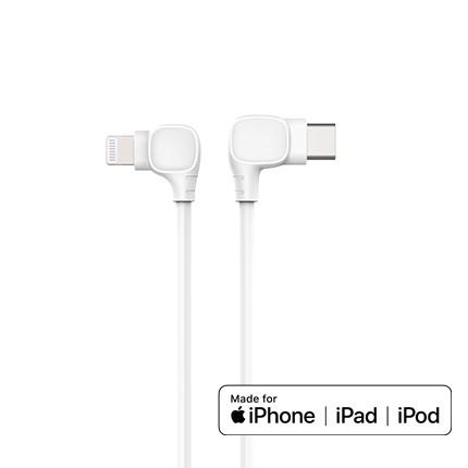 Buy cheap USB-C to 90 Degree Lightning Cable (3 ft), MFi Certified, Supports Power Delivery from wholesalers