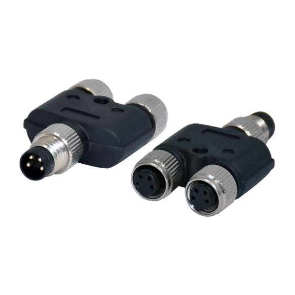 Buy cheap IP67 M8 Waterproof Connector 3pins 4pins Female To Male Y Type Straight Socket from wholesalers