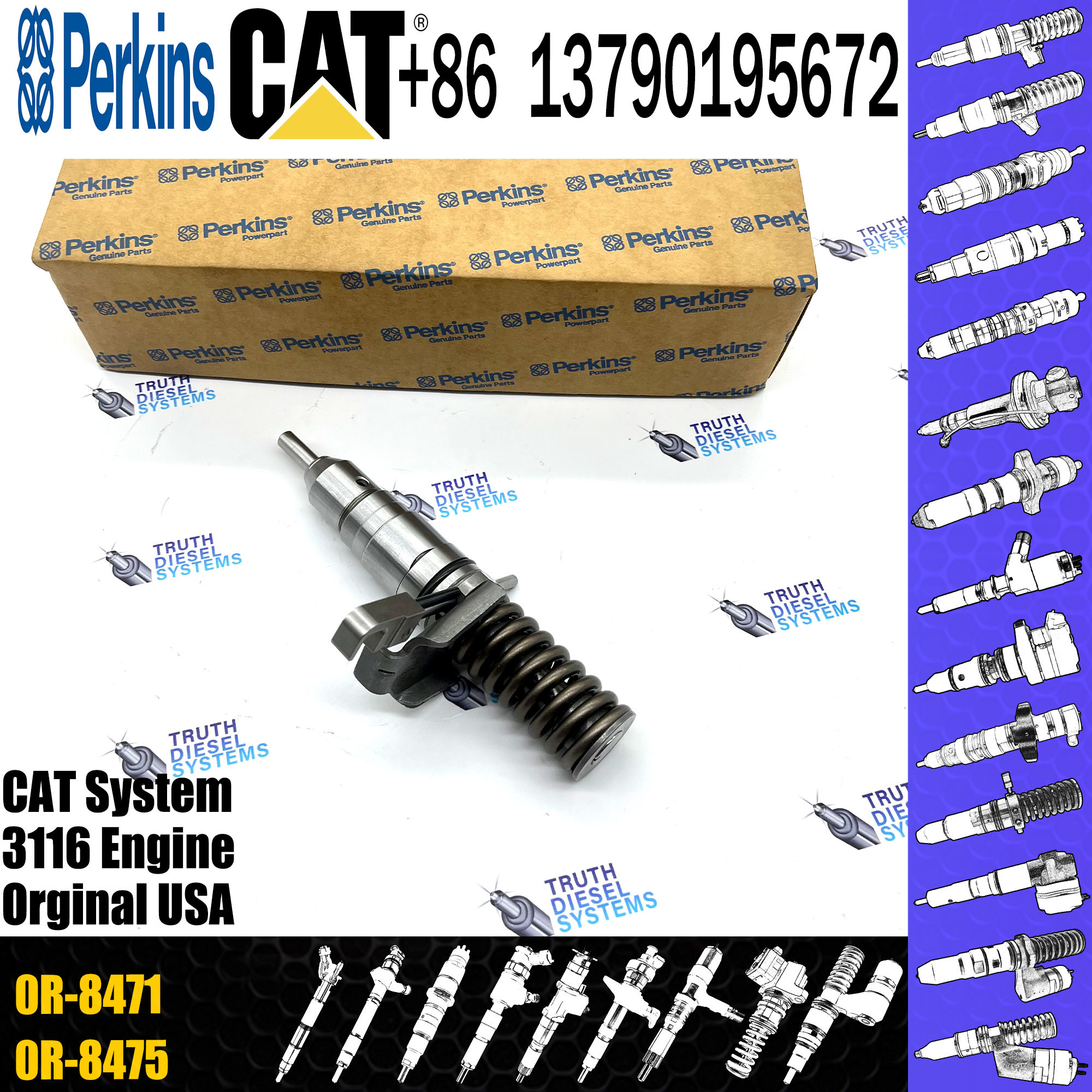 High Quality Diesel Fuel Injector Nozzle 4P-2995 0R-8471 For 3114 3116MUI Engine - Industrial 3116