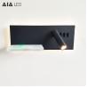 Buy cheap Wireless charging usb LED bedside reading light/inside led wall light headboard wall light for hotel from wholesalers