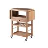 Buy cheap Kitchen Food Tray Trolley Cart Bamboo Home Furniture with wheels prices from wholesalers