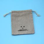 Silk Printing Cotton Rope Linen Jute Drawstring Bag