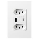 Buy cheap Convenient Brazil USB Wall Socket With 2 USB 5V 2.4A Output from wholesalers