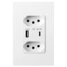 Buy cheap Convenient Brazil USB Wall Socket With 2 USB 5V 2.4A Output from wholesalers