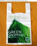 Buy cheap 100% Eco-Friendly Material Certified PLA Compostable Bag,Corn Starch T Shirt Bag Meet EN13432 BPI Biodegradable And Comp from wholesalers
