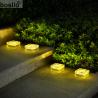 Buy cheap IP65 Solar Garden Lamps Crystalline Outdoor Garden Lights 9.5*9.5*4.8CM from wholesalers