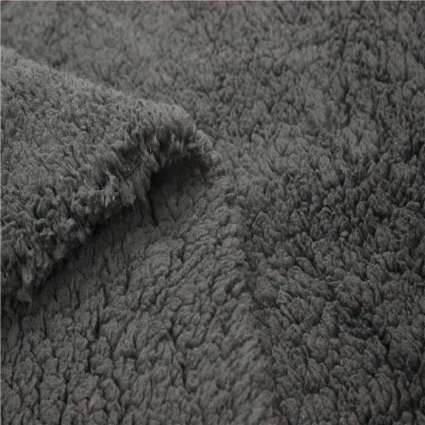 Buy cheap Plastic Lined Sherpa Fur Fabric Shu Velveteen Fabric 28/32 Needle / Cm Density from wholesalers