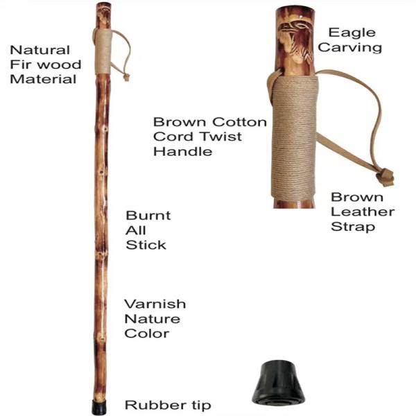 Buy cheap Outdoor Peach Wood Walking Cane , Straight Handle Wooden Walking Stick For Old Person from wholesalers