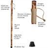 Buy cheap Outdoor Peach Wood Walking Cane , Straight Handle Wooden Walking Stick For Old Person from wholesalers