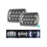 Buy cheap Jeep Wrangler 85w Cree 7 Inch Black Projector LED Headlights With DRL, High / Low beam from wholesalers