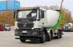 Concrete Mixers With Truck Shacman M3000 Model 12 Wheels 7.5 Cubic Tanker Single