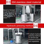 200L industrial hydraulic cold press juicer for heavy duty fruit and vegetable