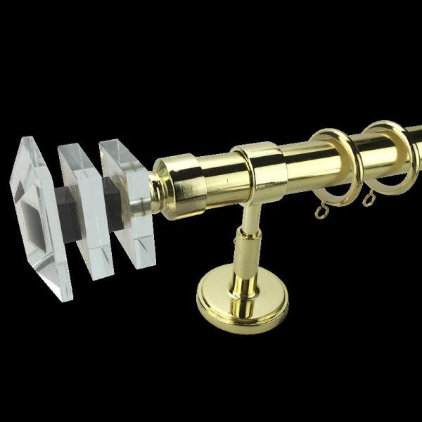 Buy cheap 16mm Pipe Curtain Rods Crystal Diamond Interlaced Two End from wholesalers