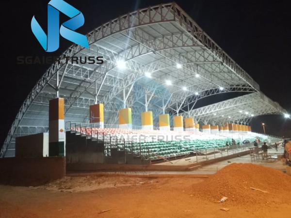 Buy cheap Sunshade Prefabricated Steel Structure For Stadium Bleachers Tent Tensile Membrane from wholesalers