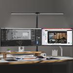 Dual Head 30.9INCH 24W 3CCT 10LEVEL Removable Clip Desk Lamp For Office Clamp