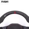 Buy cheap 2022 New Custom Black Carbon Fiber Alcantara Steering Wheel Toray Twill 350mm from wholesalers
