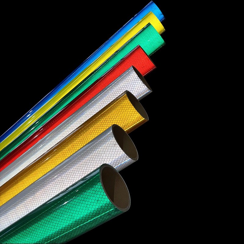 PMMA Diamond Grade Reflective Sheeting Material Vinyl Roll For Safety Warning