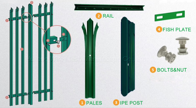 1200mm Height Welded Wire Garden Fence Perimeter Demarcation Decorative