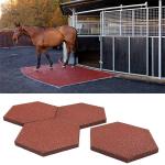 Wear-Resistant Hexagon Rubber Bricks Rubber Tiles Outdoor Interlocking Rubber