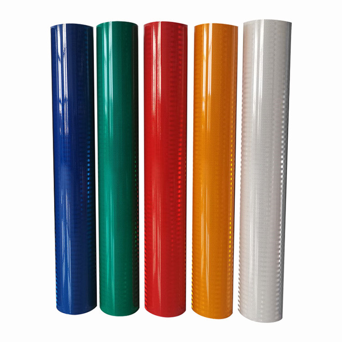 10 Year Warranty HIP Prismatic Reflective Sheeting Reflective Sign Film For Highway