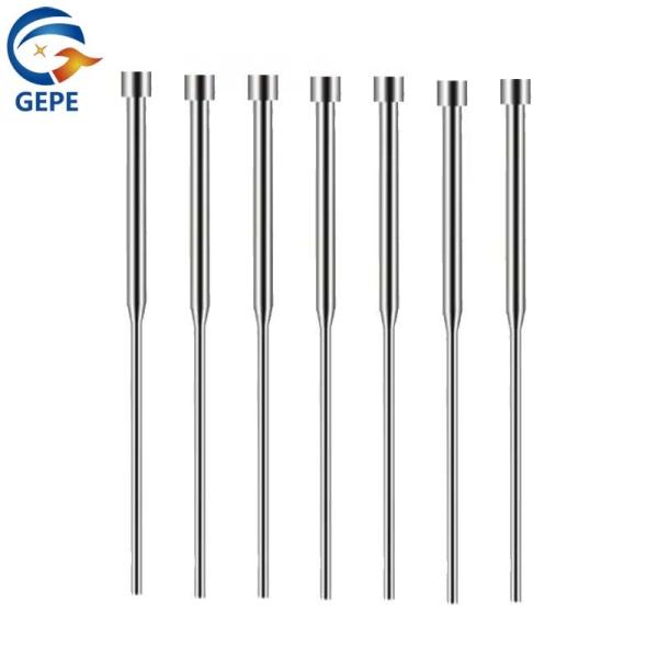 Precision Mold Ejector Pin Double Section / Straight Ejector Pin High Temperatur