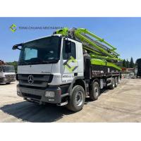 Buy cheap Re-Manufactured Used Concrete Boom Trucks 56 Meter Mounted Concrete Pump product