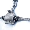 Buy cheap Outdoor Suspension Protection Strain Clamp for ADSS Fiber Optic Cable Tensioner Strapping Steel Pre-twisted from wholesalers