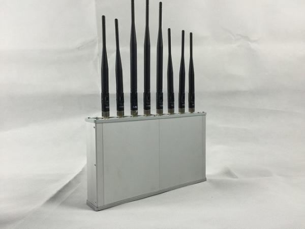Buy cheap 8 Bands Desktop 20m 8W Mobile Phone Jammer from wholesalers