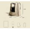 Buy cheap Canvas Large Capacity PU Shoulder Bag College Student Class Bag Female Stitching Casual from wholesalers