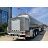Buy cheap ISO9001 40CBM Aluminum Alloy Palm Crude Oil Tank Semi Trailer With Pump from wholesalers