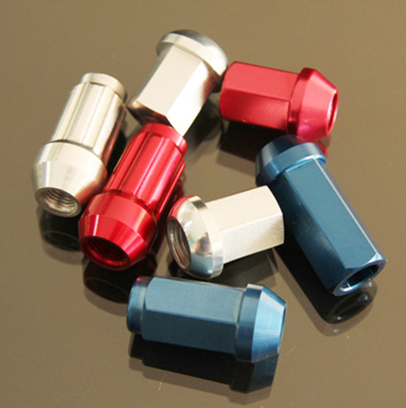 32MM M14x1.5 Silver Aluminum Lug Nut For PORSCHE