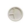 Buy cheap 9" 3 Compartment Biodegradable Sugarcane Bagasse Plates from wholesalers