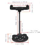 36cm Gooseneck Tablet Holder Tall Mobile Phone Stand For Desktop 195mm