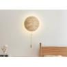Buy cheap Yellow travertine wall lamp bedroom for home decorator interior stone wall lamp from wholesalers