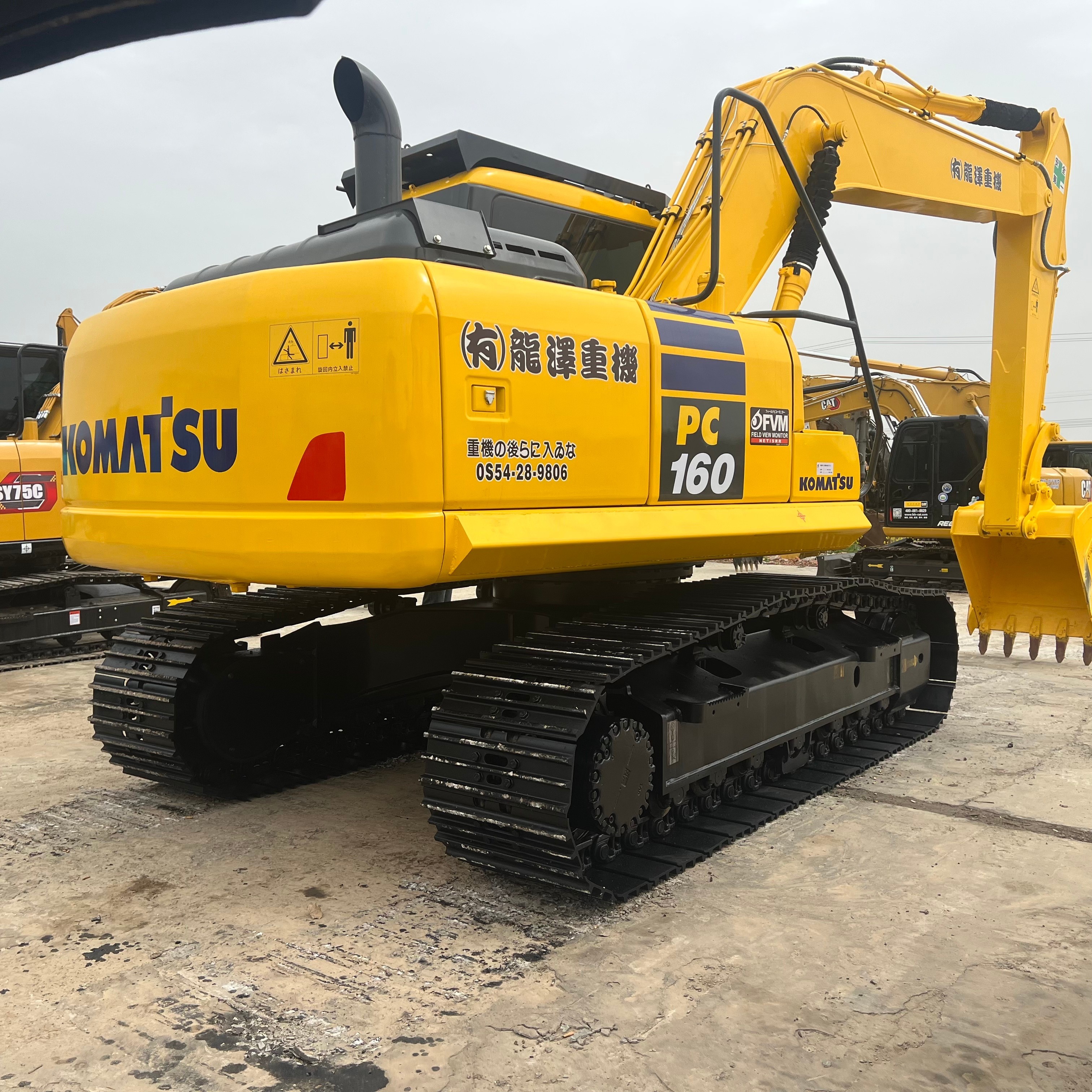 Used Komatsu Pc160 Excavators Secondhand Earthwork Construction Machinery